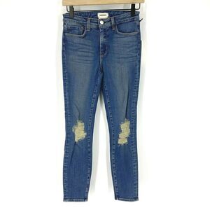 L'Agence Jeans Destroy High Rise Skinny